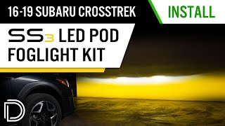 How to Install SS3 Type A Fog Light Kit for 20162023 Subaru Crosstrek  Diode Dynamics [upl. by Thordia]