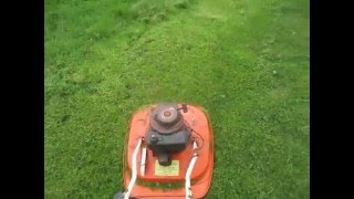 2 stroke flymo hover mower [upl. by Lehcear]