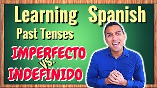 Learn SPANISH intermediate  difference between IMPERFECTO imperfect and INDEFINIDO simple past [upl. by Arrais]