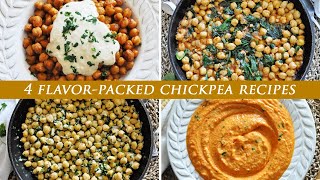 Got Canned Chickpeas MAKE THESE 4 FLAVORPACKED RECIPES [upl. by Savick]