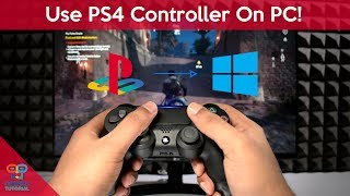 How to Use PS4 Controller On PC Windows 10 [upl. by Derdlim74]