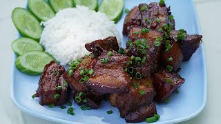 The Easiest Red Braised Pork Belly Recipe [upl. by Hepsiba730]