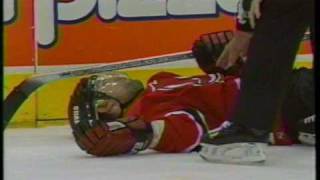 Tie DomiScott Niedermayer incident  2001 playoffs [upl. by Harod178]