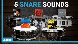 5 Legendary Snare Sounds  Recreating Iconic Drum Sounds [upl. by Carolan]