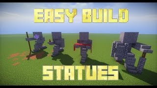 Minecraft How To Build Statues [upl. by Rubliw]