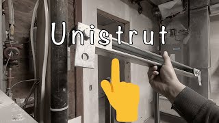 Hvac How Unistrut works  DIY Unistrut stand [upl. by Hallock995]