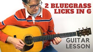 🔥 2 Bluegrass Flatpicking Guitar LICKS You Need to Know [upl. by Parrish169]