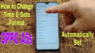 How to Change Time amp Date Format on OPPO Mobile  OPPO A5s Tips and Tricks [upl. by Herzel804]