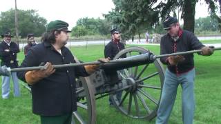 How To Load and Fire Civil War Cannon [upl. by Ennovyahs]