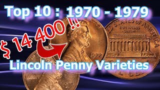 Top 10 1970s Lincoln Penny Varieties Worth Money [upl. by Eanom]