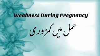 Weakness During Pregnancy Urdu Hindi  How To Reduce Fatigue During Pregnancy  حمل کے دوران تھکاوٹ [upl. by Ayotyal]