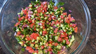 Persian Cucumber Salad  Shirazi Salad Recipe [upl. by Cam836]