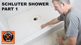 Schluter Shower Installation Part 1  Planning and Pan Prep  by Home Repair Tutor [upl. by Shiverick]