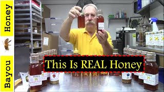 Raw Honey vs UltraProcessed Store Bought Commercial Honey [upl. by Eceinehs]