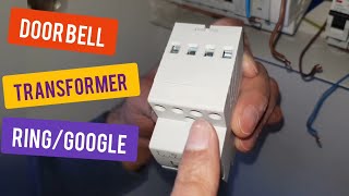 Doorbell transformer for GoogleRing installed in consumer unit [upl. by Leshia411]