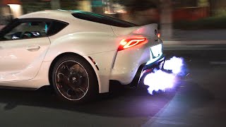 STRAIGHT PIPED 2020 SUPRA SHOOTS FLAMES [upl. by Godden]