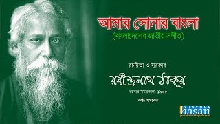 Amar Sonar Bangla  Bangladesh National Anthem  Lyrical Video [upl. by Broek958]