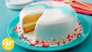 How to Make a Mirror Glaze Cake  Wilton [upl. by Zischke647]