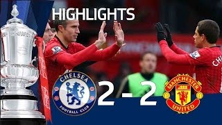 Manchester United vs Chelsea 22 official goals and highlights FA Cup Sixth Round  FATV [upl. by Eellek]