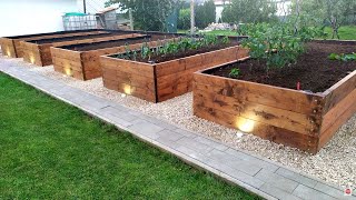 Beautiful DIY Raised Garden Bed Build  How to Build a RAISED BED Backyard Gardening [upl. by Mackenie]