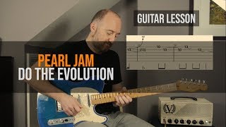 PEARL JAM  quotDo The Evolutionquot Guitar Lesson  Stone Gossard [upl. by Xever]