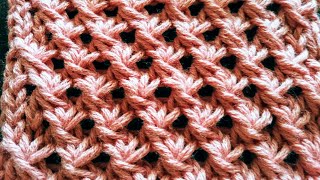 Star stitch variation 1 a Knittycats Knits tutorial [upl. by Geraldine]