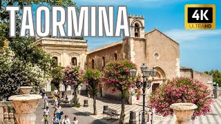 Taormina Sicily Italy  Walking Tour in 4K 2025 [upl. by Avuha]