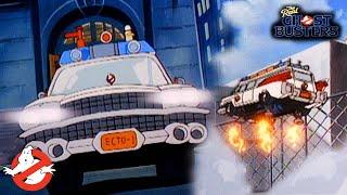 Ecto1 The Ghost Capturing Machine In Action  Real Ghostbusters Animated Series  GHOSTBUSTERS [upl. by Trin]