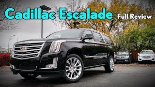 2018 Cadillac Escalade ESV Full Review  Platinum Premium Luxury amp Luxury [upl. by Aneehsit]