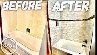 DIY Shower Remodel  START To FINISH Part 1 of 2 [upl. by Waltner]