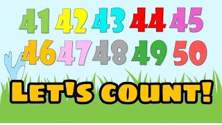 Count numbers 41  50 for kids  Teacher Honey [upl. by Essila75]