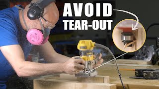 Preventing TearOut While Routing  Plywood amp Solid Wood [upl. by Prudy]