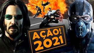 8 FILMES DE AÇÃO MAIS ESPERADOS DE 2021 [upl. by Ynneg]