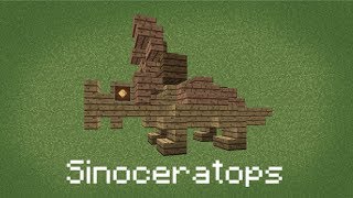 Minecraft  How To Build Sinoceratops [upl. by Liatrice]