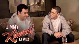 Briefcase Joe Eminem Teaches Jimmy Kimmel to Rap [upl. by Stets]