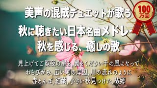 秋に聴きたい日本の歌 ｜秋の歌 メドレー  秋を感じる、癒しの音楽 [upl. by Ahola]