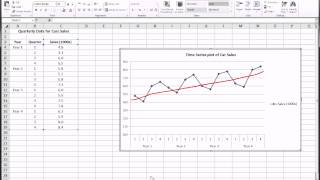 Excel  Time Series Forecasting  Part 1 of 3 [upl. by Lebisor]