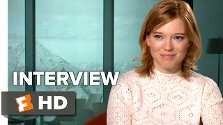 James Bond film Spectre Lea Seydoux and Monica Bellucci interviews [upl. by Thane]