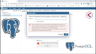 the pgadmin4 server could not be contacted postgresql  Fatal error  pgadmin gui [upl. by Prebo461]