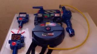 Kenner Ghostbusters toy Proton pack and ghost trap and PKE meter review [upl. by Oneill]