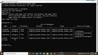 Connecting PostgreSQL using psql and pgAdmin [upl. by Nivonod]