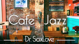 Cafe Jazz 😊 12 HOURS Smooth Jazz Instrumental Music for Cafe Restaurant Work or Study [upl. by Yentrok]