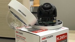 How to setup a network IP camera HIKVISION Exir fixed dome camera 4MP Network settings IT show [upl. by Arraeis]