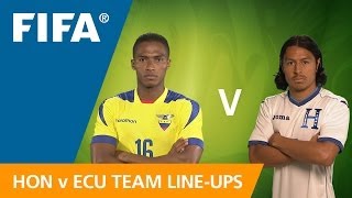 Honduras v Ecuador  Teams Announcement [upl. by Hyde]