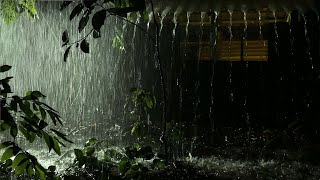 Deep Sleep Instantly With Heavy Rain On Roof amp Thunder  Relaxing Rain Sounds For Sleep Meditation [upl. by Salokkin]