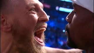 Mayweather vs McGregor Weighin Faceoff [upl. by Anaerb]