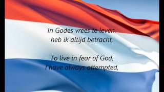 Dutch National Anthem  quotHet Wilhelmusquot NLEN [upl. by Herod]