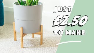 How to Make a Wooden Pot Stand  DIY Projects for your Plants [upl. by Cosenza]