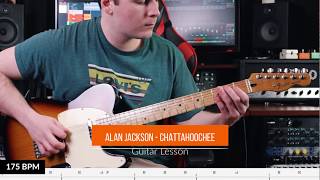 Alan Jackson  Chattahoochee Guitar Lesson Intro Lick [upl. by Zoila]