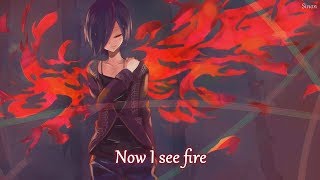 Nightcore  I See Fire Female Version  Lyrics [upl. by Stout]